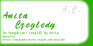 anita czegledy business card